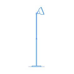 Furniture Floor Lamps Ikea Skurup Floor Lamp Outline Svg Vector, Free Vectors File